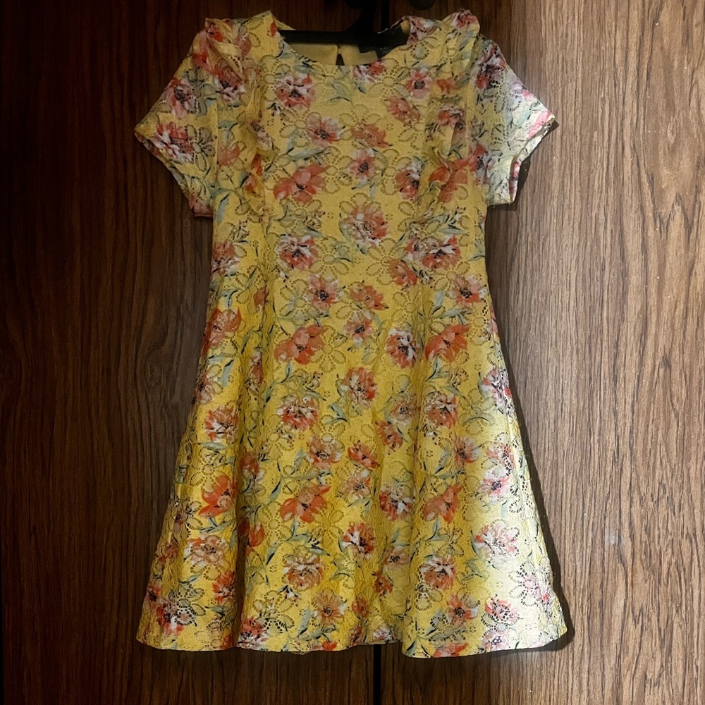 Primark Yellow Floral Kids Dress